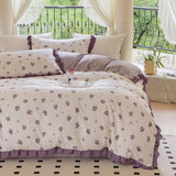 Taooba Fruit Ruched Bedding Set - Grape