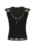 Taooba Ruwayda V-Neck Lace Top