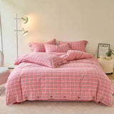 Taooba Gingham Bedding Set - Grey