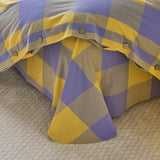 Taooba Gingham Bedding Set - Grey