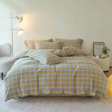 Taooba Gingham Bedding Set - Grey