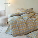 Taooba Gingham Bedding Set - Grey