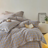 Taooba Gingham Bedding Set - Grey