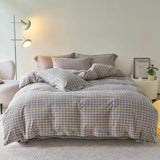 Taooba Gingham Bedding Set - Grey