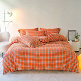 Taooba Gingham Bedding Set - Grey