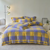 Taooba Gingham Bedding Set - Grey