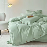 Taooba Gingham Bedding Set - Mint Green