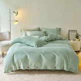 Taooba Gingham Bedding Set - Mint Green