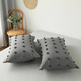 Taooba-Grey Pom Pom Bedding Set