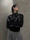 Taooba Graffiti Slim Fit Half Turtleneck Knitwear