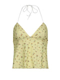 Taooba Dena Mini Floral Print Backless Top