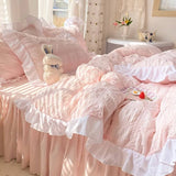 Taooba Kawaii Ruffle Bedding Set