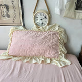 Taooba Kawaii Princess Seersucker Ruffled Bedding Set