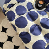 Taooba Blue Large Polka Dot Bedding Set