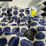 Taooba Blue Large Polka Dot Bedding Set