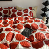 Taooba Red Large Polka Dot Bedding Set