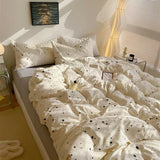 Taooba Light Beige Splattered Bedding Set