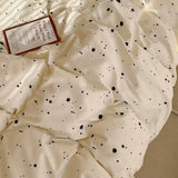 Taooba Light Beige Splattered Bedding Set