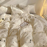 Taooba Light Beige Splattered Bedding Set