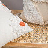 Taooba-Light Beige Tufted Flower Cushion Cover