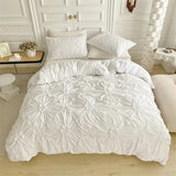 Taooba-Ruffle Flower Duvet Cover Set