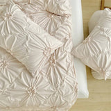 Taooba-Ruffle Flower Duvet Cover Set