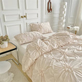 Taooba-Ruffle Flower Duvet Cover Set