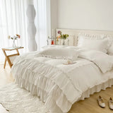 Taooba Lush Ruffles Duvet Cover Set