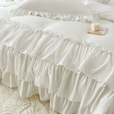 Taooba Lush Ruffles Duvet Cover Set