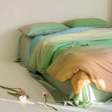 Taooba Luxury Ombre Aurora Bedding Set - Green