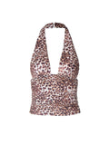 Taooba Saba Leopard Print Halter Top