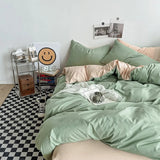 Taooba-Pastel Double-Sided Aesthetic Bedding Set