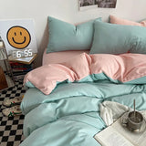 Taooba-Pastel Double-Sided Aesthetic Bedding Set