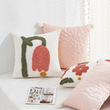 Taooba-Tufted Pastel Tulip Cushion Cover