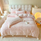 Taooba Faux Fur Warm Fluffy Bedding Set