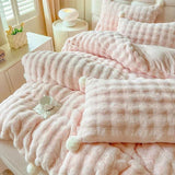 Taooba Faux Fur Warm Fluffy Bedding Set