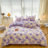 Taooba-Pastel Purple Hearts Bedding Set