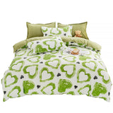 Taooba-Green Hearts Bedding Set