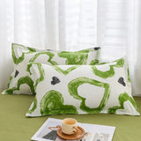 Taooba-Green Hearts Bedding Set