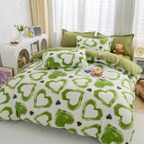 Taooba-Green Hearts Bedding Set