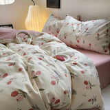 Taooba Pastel Tulip Flower Print Bedding Set