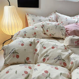 Taooba Pastel Tulip Flower Print Bedding Set