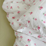 Taooba-Soft Pastel Tulip Floral Print Bedding Set