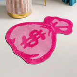 Taooba-Pink Money Bag Tufted Rug