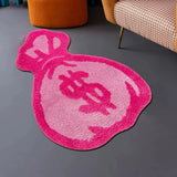 Taooba-Pink Money Bag Tufted Rug