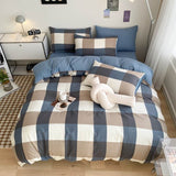 Taooba-Large Plaid Print Bedding Set