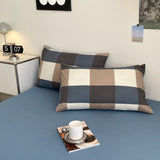 Taooba-Large Plaid Print Bedding Set