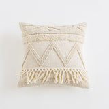 Taooba-Beige Boho Tufted Cushion Cover