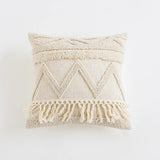 Taooba-Beige Boho Tufted Cushion Cover