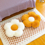 Taooba-Plush Daisy Flower Decorative Pillow